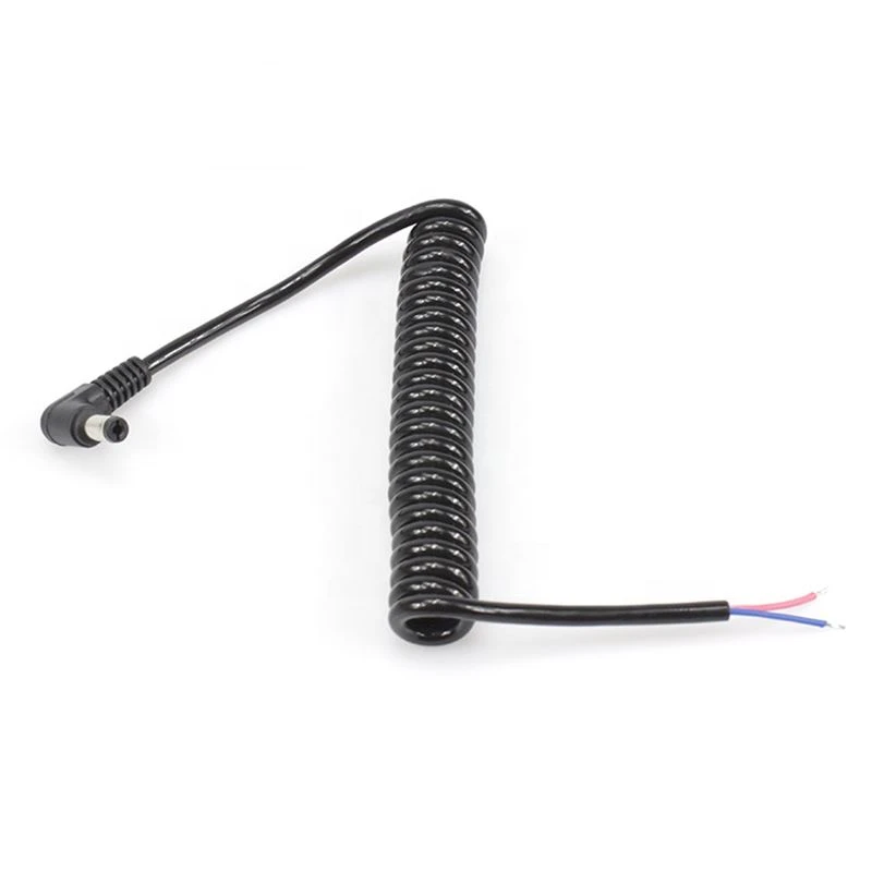 90 degree DC5.5x2.1 bent open power cable