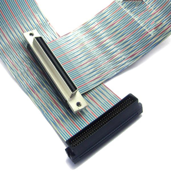 68 Pin Male To Female SCSI Ribbon Cable
