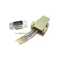ชุดอะแดปเตอร์แบบแยกส่วน DB9 ชายถึง RJ45
